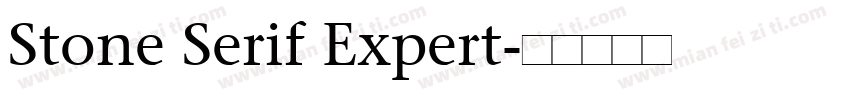 Stone Serif Expert字体转换